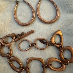 Elegant Bronze Jewelry Set